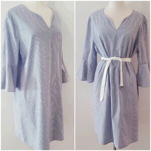 3/$30 Cotton Blue Pinstripe Dress